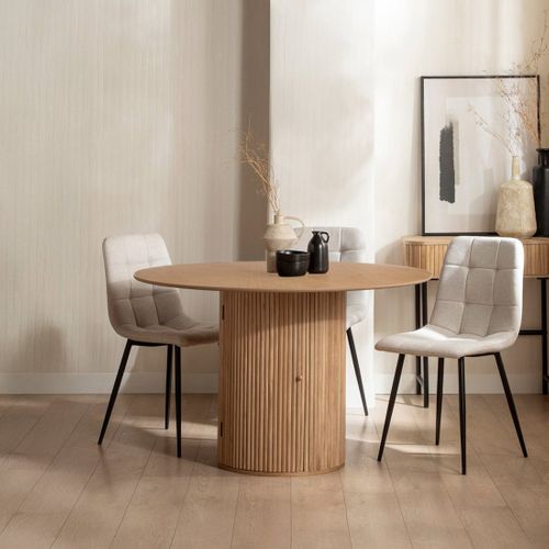 Table Fixe En Bois Naturel 120x75cm