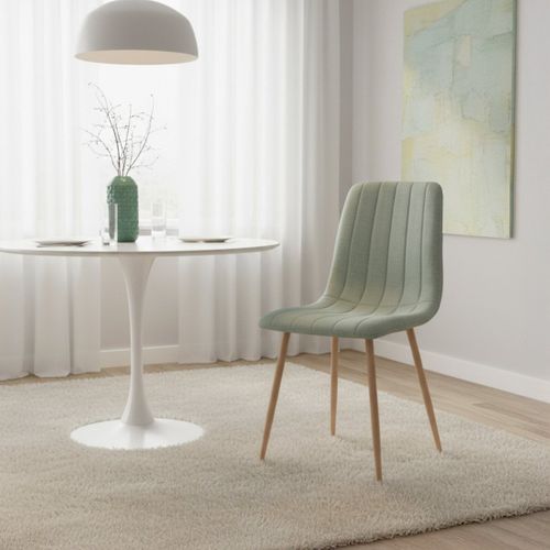 Chaise De Salle à Manger En Tissu Menthe 44x89cm