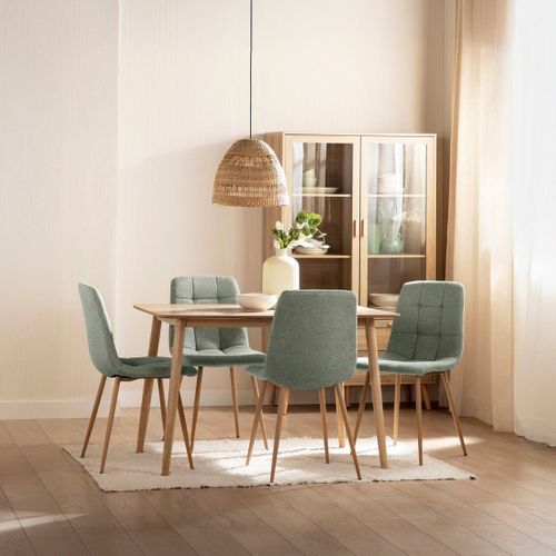 Chaise De Salle à Manger En Tissu Menthe 43x88cm