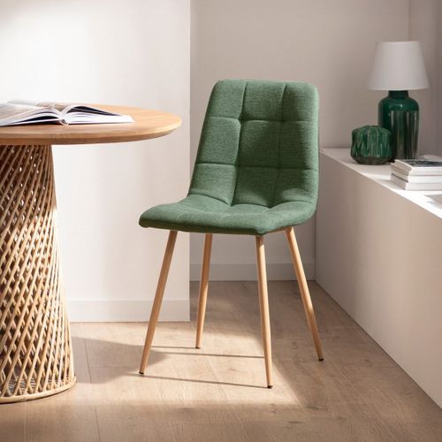 Chaise De Salle à Manger En Polyester Vert Foncé 43x88cm