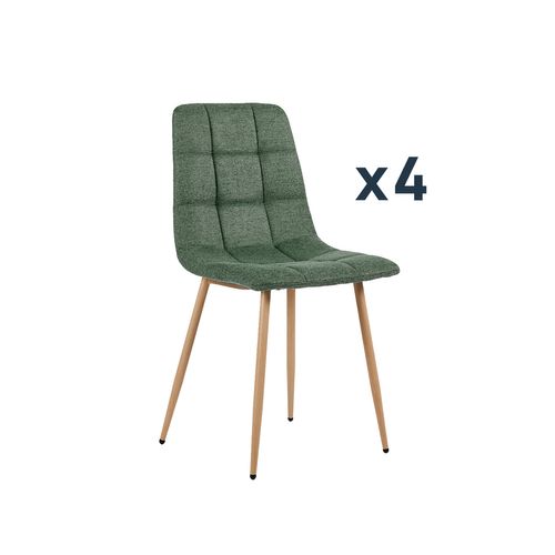 Chaise De Salle à Manger En Polyester Vert Foncé 43x88cm