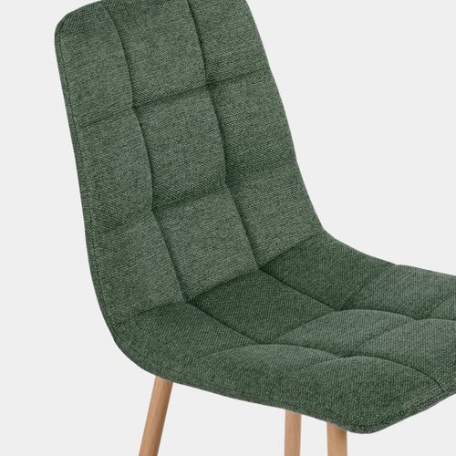 Chaise De Salle à Manger En Polyester Vert Foncé 43x88cm