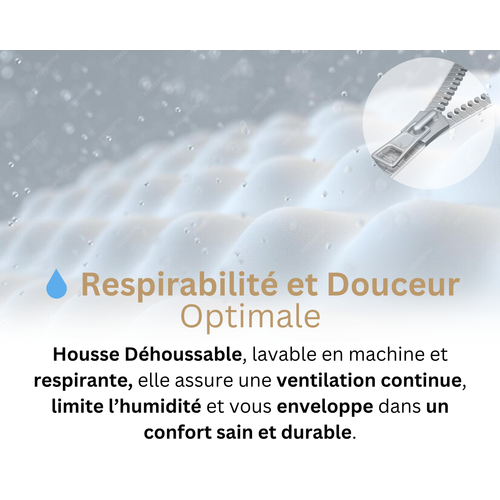 Matelas Mousse 180x200 Cm HARMONIC - Épaisseur 15 Cm