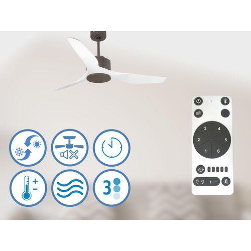 Ventilateur De Plafond Ø127 Cm Avec Wifi Réversible Hypersilence