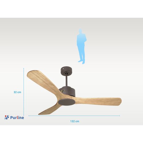 Ventilateur De Plafond Ø132 Cm Avec Wifi Réversible Hypersilence