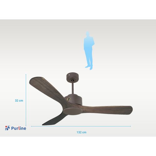 Ventilateur De Plafond Ø132 Cm Avec Wifi Réversible Hypersilence