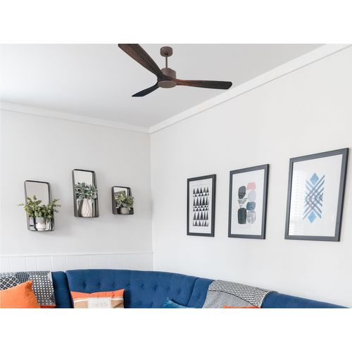 Ventilateur De Plafond Réversible  Thermostat Wifi Moteur à Courant Continu Toits En Pente Télécomma