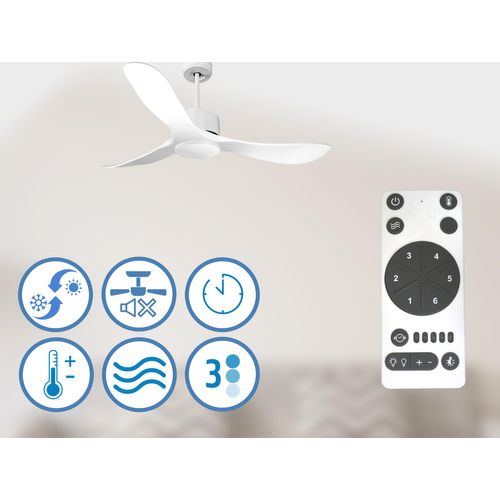 Ventilateur De Plafond Wifi Moteur à Courant Continu Télécommande Hypersilence Mémoire Shopify Vendi