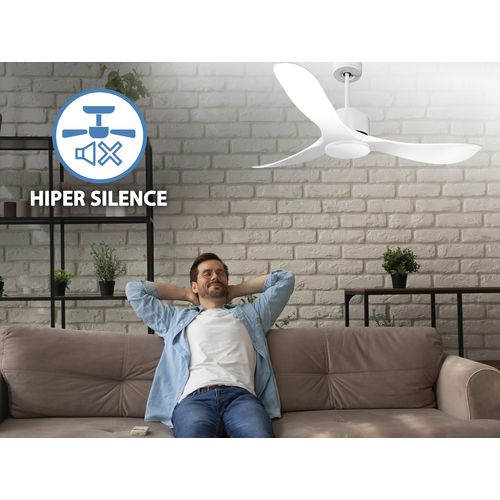 Ventilateur De Plafond Wifi Moteur à Courant Continu Télécommande Hypersilence Mémoire Shopify Vendi