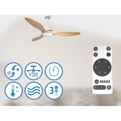 Ventilateur De Plafond Ø132 Cm Avec Wifi Réversible Hypersilence
