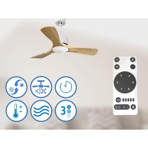 Ventilateur De Plafond Ø106 Cm Avec Wifi Réversible Hypersilence