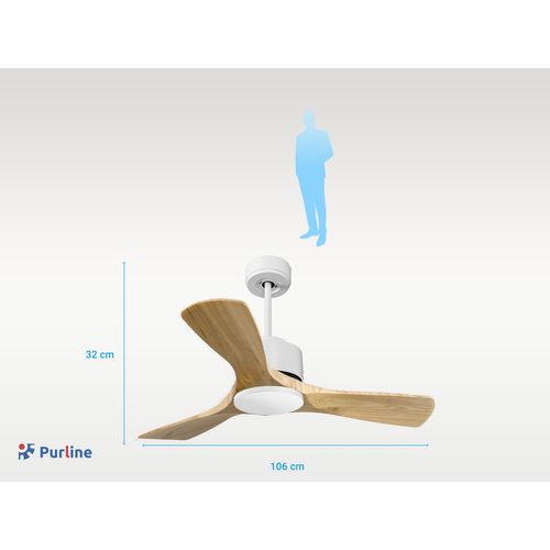 Ventilateur De Plafond Ø106 Cm Avec Wifi Réversible Hypersilence