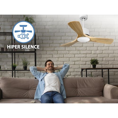 Ventilateur De Plafond Ø106 Cm Avec Wifi Réversible Hypersilence