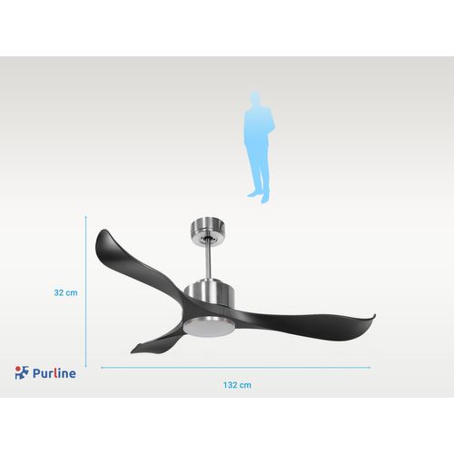 Ventilateur De Plafond Ø132 Cm Avec Wifi Réversible Hypersilence