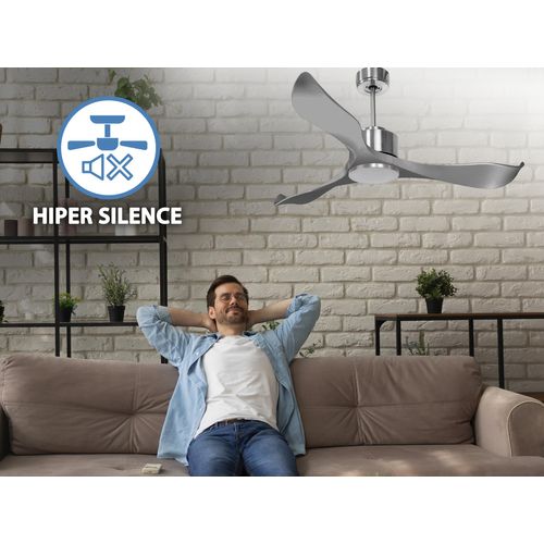 Ventilateur De Plafond Ø132 Cm Avec Wifi Réversible Hypersilence