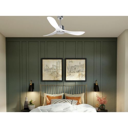 Ventilateur De Plafond Wifi Moteur à Courant Continu Télécommande Hypersilence Mémoire Shopify Vendi