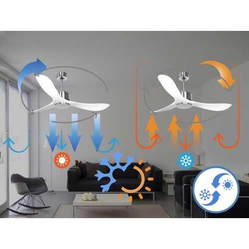 Ventilateur De Plafond Wifi Moteur à Courant Continu Télécommande Hypersilence Mémoire Shopify Vendi