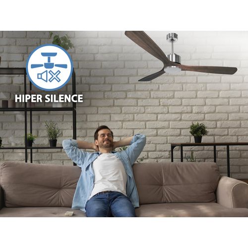Ventilateur De Plafond Réversible  Thermostat Wifi Moteur à Courant Continu Toits En Pente Télécomma