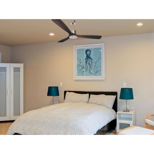 Ventilateur De Plafond Réversible  Thermostat Wifi Moteur à Courant Continu Toits En Pente Télécomma