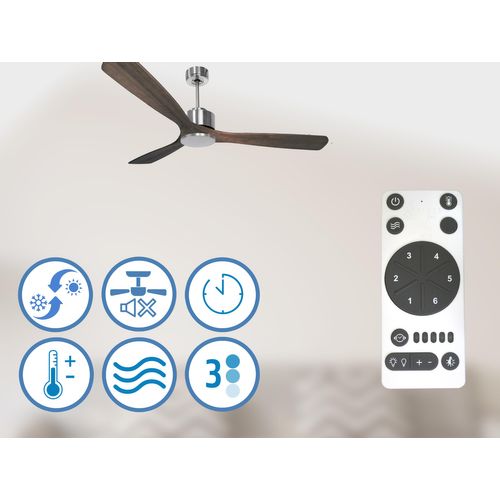 Ventilateur De Plafond Réversible  Thermostat Wifi Moteur à Courant Continu Toits En Pente Télécomma