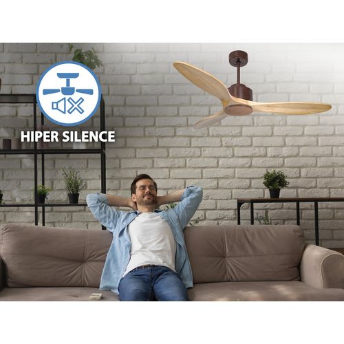 Ventilateur De Plafond Ø132 Cm Avec Wifi Réversible Hypersilence
