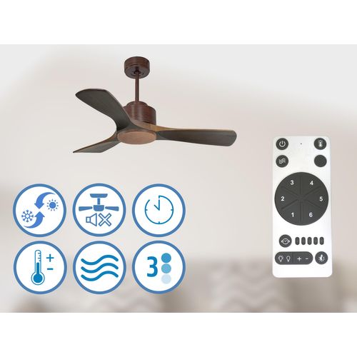 Ventilateur De Plafond Ø106 Cm Avec Wifi Réversible Hypersilence