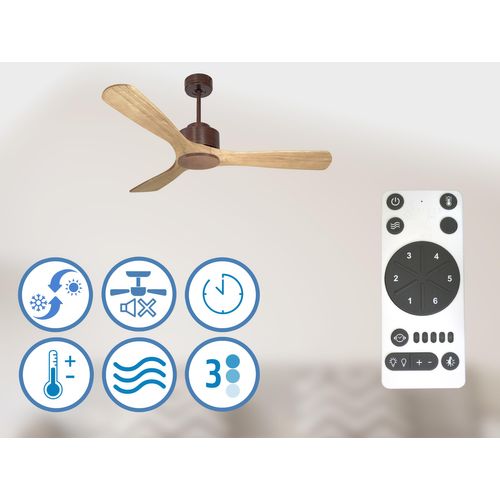 Ventilateur De Plafond Ø132 Cm Avec Wifi Réversible Hypersilence