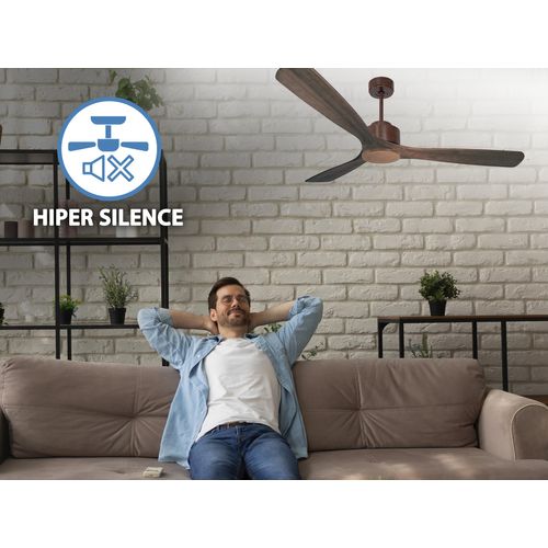 Ventilateur De Plafond Réversible  Thermostat Wifi Moteur à Courant Continu Toits En Pente Télécomma