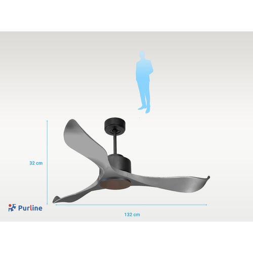 Ventilateur De Plafond Ø132 Cm Avec Wifi Réversible Hypersilence