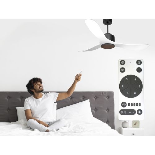 Ventilateur De Plafond Wifi Moteur à Courant Continu Télécommande Hypersilence Mémoire Shopify Vendi