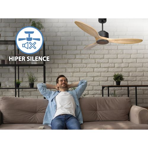 Ventilateur De Plafond Ø132 Cm Avec Wifi Réversible Hypersilence