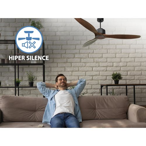 Ventilateur De Plafond Ø166 Cm Avec Wifi Réversible Hypersilence