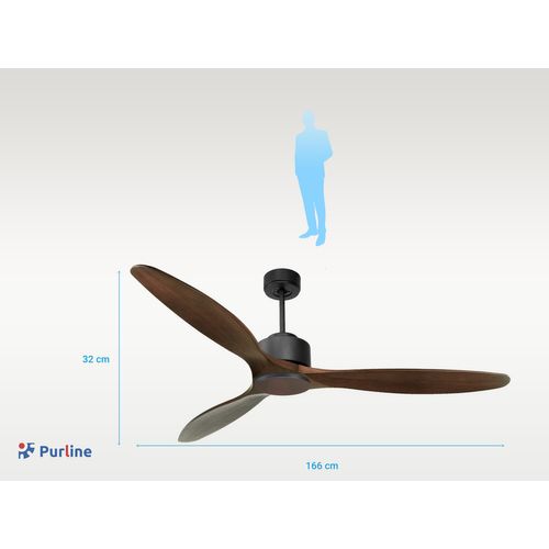 Ventilateur De Plafond Ø166 Cm Avec Wifi Réversible Hypersilence