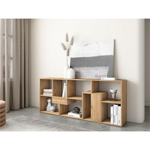 Étagère Bibliothèque, 67x31x162cm, Chêne