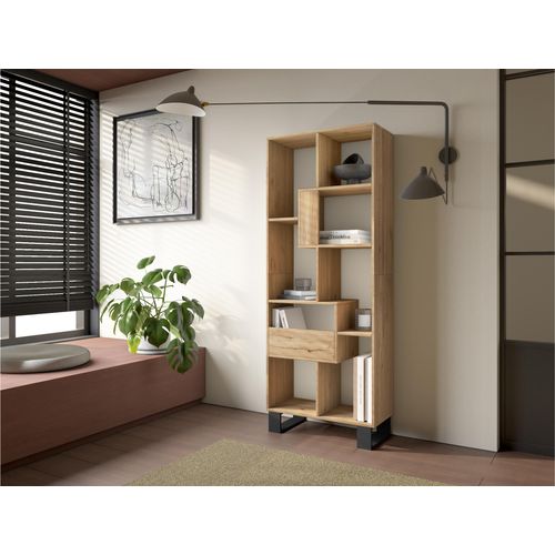 Étagère Bibliothèque, 67x31x174cm, Chêne