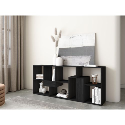 Étagère Bibliothèque, 67x31x162cm, Noir