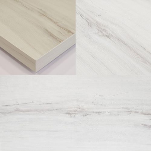 Bureau Extensible, 99x90x35cm, Rétractable, Blanc Veiné