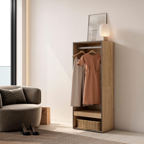 Armoire Vestiaire Ouvert, 60x35x145 Cm.