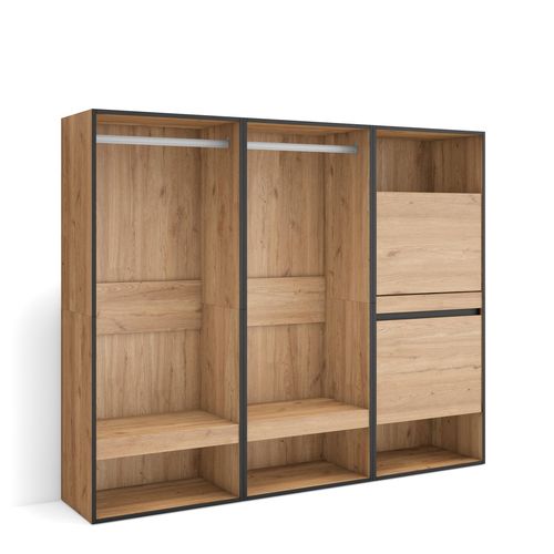 Armoire Vestiaire Ouvert, 180x35x145 Cm.