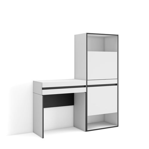 Meuble à Chaussures, 130x35x145cm, Blanc