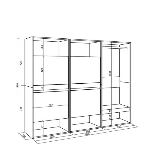 Meuble à Chaussures, 180x35x145 Cm.