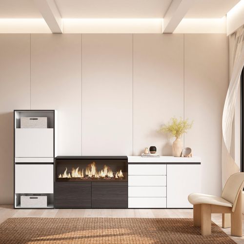 Meuble à Chaussures, 274x35x145cm, Blanc