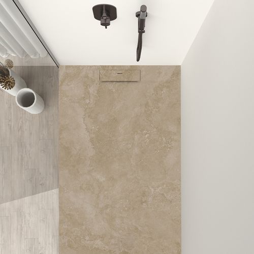 Siena - Receveur De Douche 130x70cm Lithos Crème