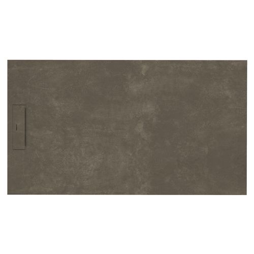 Siena - Receveur De Douche 110x100cm Ciment Foncé