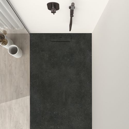 Siena - Receveur De Douche 130x100cm Fossil Noir