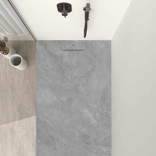 Siena - Receveur De Douche 160x100cm Lithos Gris