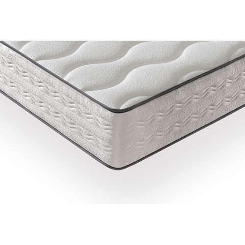 Matelas Mousse 90x190 cm ZAFIRE - Ferme - Réversible - Côté Été/hiver - H25 Cm