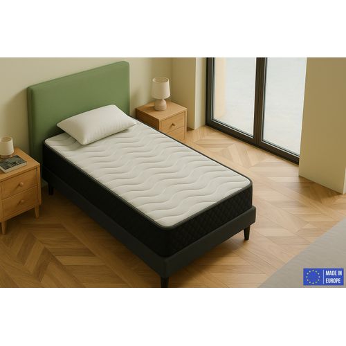 Matelas Mousse 90x200 CASABLANCA - Ferme - Réversible - Côté Été/hiver - H30 Cm