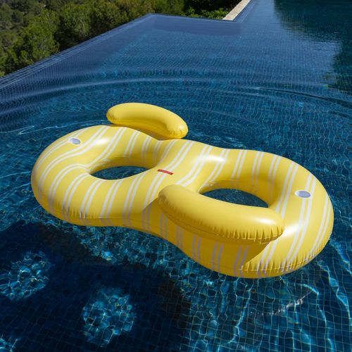 Bouée Piscine Geante Pvc Jaune
