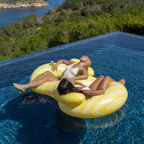 Bouée Piscine Geante Pvc Jaune